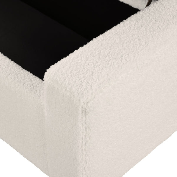 English Elm 50" Upholstered Storage Bench Textured Fabric Hinged Lid Birch Legs Bedroom Entryway N767P397108B