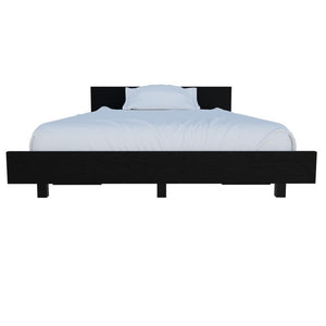 Black Distressed Solid Wood Twin Bed Rustic Farmhouse Bedroom Frame for Kids