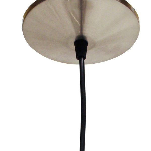 Brass Finished Two Light Metal Chandelier for Elegant Dining and Living Spaces