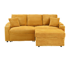 English Elm (The 80-inch Floral Multifunctional Sofa Right Section with Hidden Recline, Cup Holders, Space-Saving Design W3356P314465