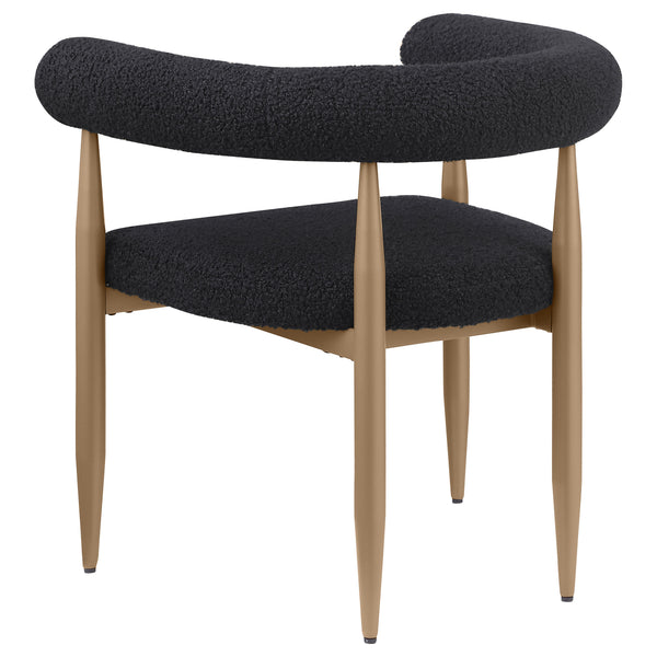 English Elm 2pc Mid-century Dining Side Chairs with Foam Padded Seats and Spindle Back in Neutral Wheat Upholstery Black 55.12 L x 32.68 W x 7.87 H B011P301318