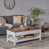 Christopher Knight Home® - Noble House - Decatur Farmhouse Faux Wood Lift Top Coffee Table