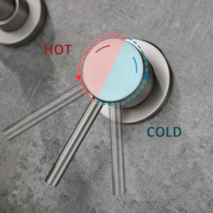 English Elm Wall Mount Faucet For Modern Bathrooms – Sleek Brushed Nickel Design With Brass Valve Included! T3177P269103-GIGA