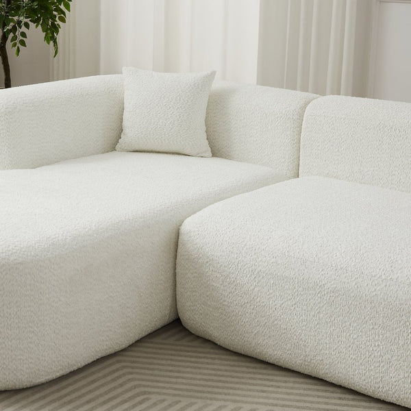 English Elm [video]109.4" Chenille Cloud Sectional Sofa Sink-in Foam L-shape Couch for Modern Living W3505S00051