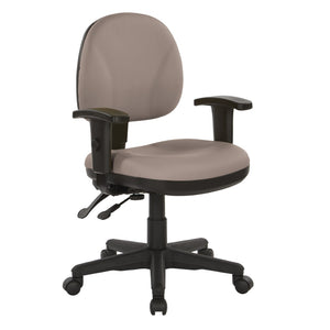 OSP Home Furnishings Sculptured Ergonomic Office Chair with Lumbar Support and Greenguard Certified Padding Stratus 8180-R103