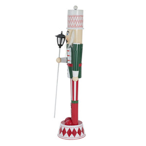English Elm Classic Cast Iron Nutcracker Soldier Floor Statue Holiday Entryway Decor Piece N769P343973G