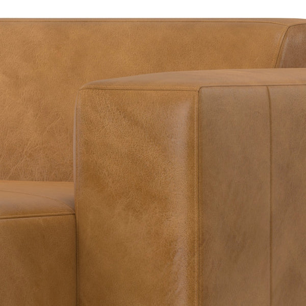 English Elm Rex Right Chaise Sofa Module - Luxurious Sienna Leather, Modular Design, Plush Comfort & Style B136P199249-GIGA