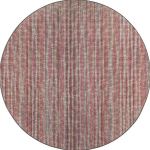 Homeroots 6' Pink Round Ombre Tufted Handmade Area Rug  Polyester 493035