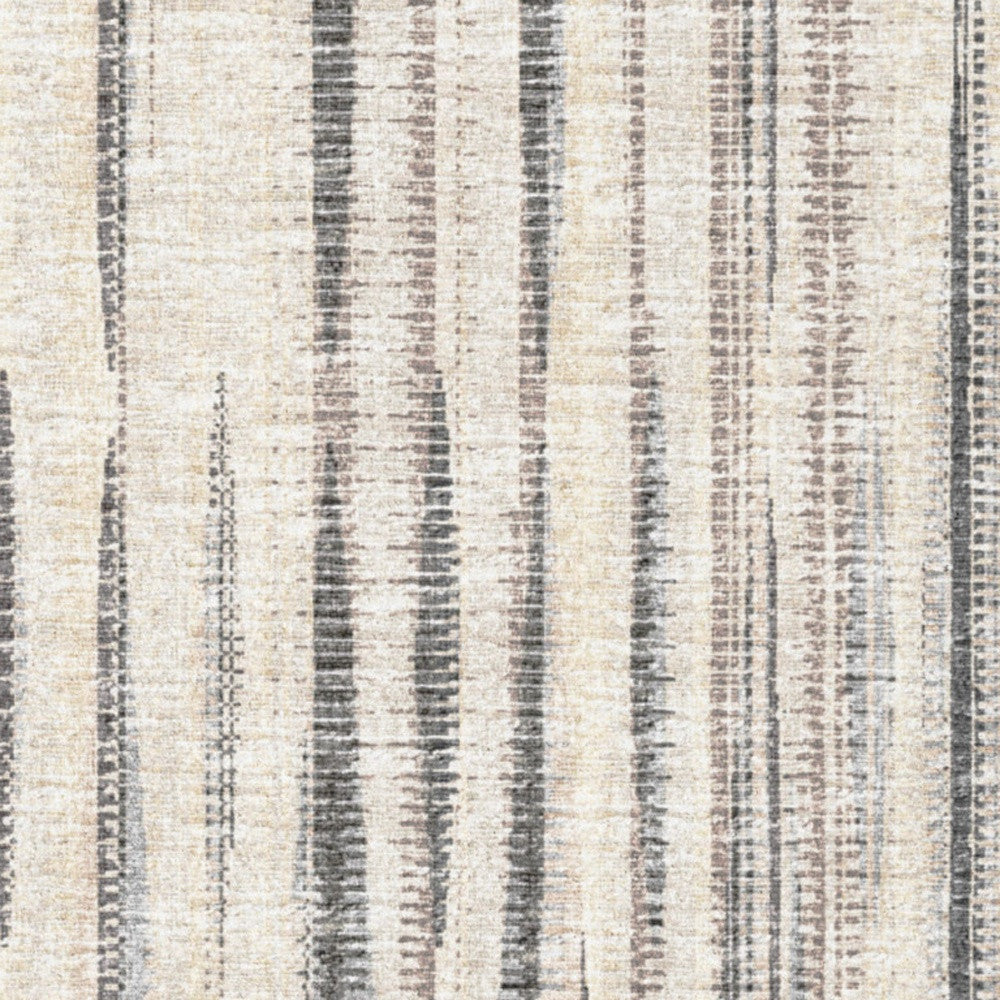 Homeroots 3' X 12' Ivory Ombre Tufted Handmade Runner Rug  Polyester 493038