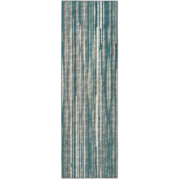 Homeroots 12' Blue And Ivory Ombre Hand Tufted Runner Rug  Polyester 493046