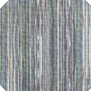 Homeroots 6' Purple Round Ombre Tufted Handmade Area Rug  Polyester 493049