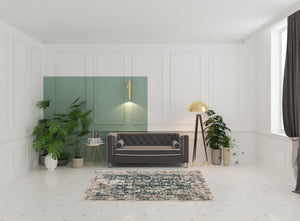 Homeroots 5' X 8' Blue Oriental Area Rug With Fringe  Polyester 493097