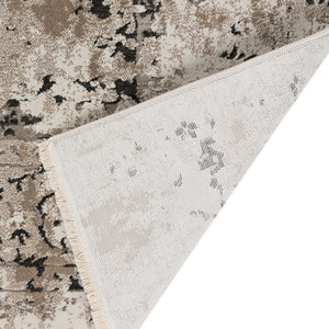 Homeroots 8' X 10' Black Oriental Area Rug With Fringe  Polyester 493102