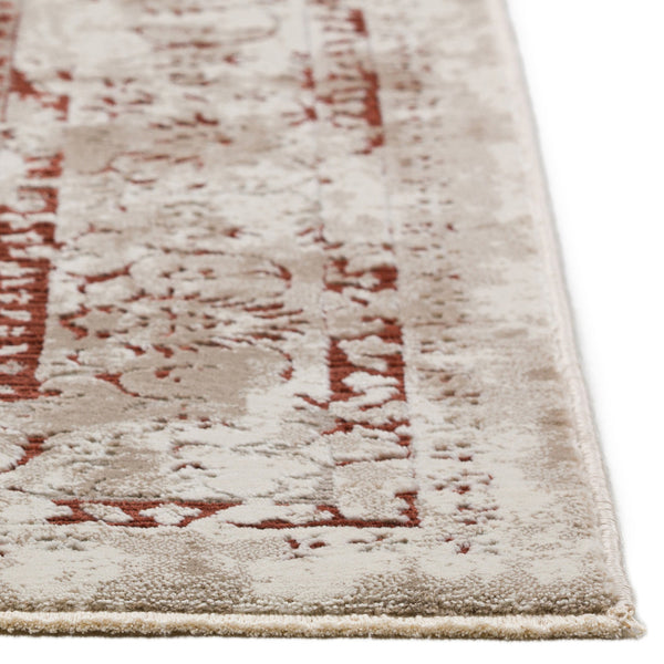 Homeroots 3' X 5' Red Oriental Area Rug With Fringe  Polyester 493104