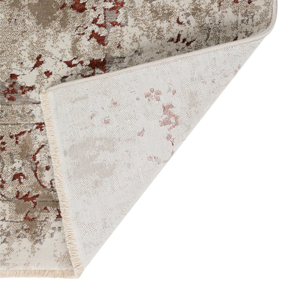 Homeroots 8' X 10' Red Oriental Area Rug With Fringe  Polyester 493106