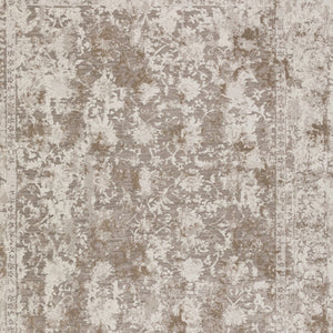 Homeroots 8' X 10' Brown Oriental Area Rug With Fringe  Polyester 493110
