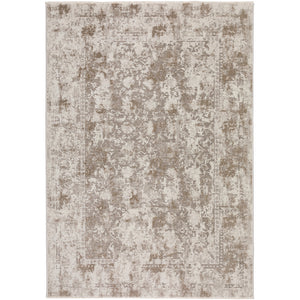 Homeroots 9' X 13' Brown Oriental Area Rug With Fringe  Polyester 493111