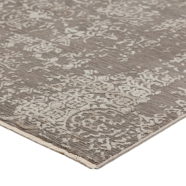 Homeroots 5' X 8' Gray Oriental Area Rug With Fringe  Polyester 493121