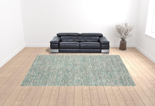 Homeroots 12' X 15' Green Wool Hand Loomed Handmade Area Rug  Wool 493137