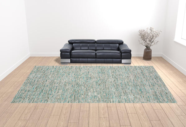 Homeroots 12' X 18' Green Wool Hand Loomed Handmade Area Rug  Wool 493138