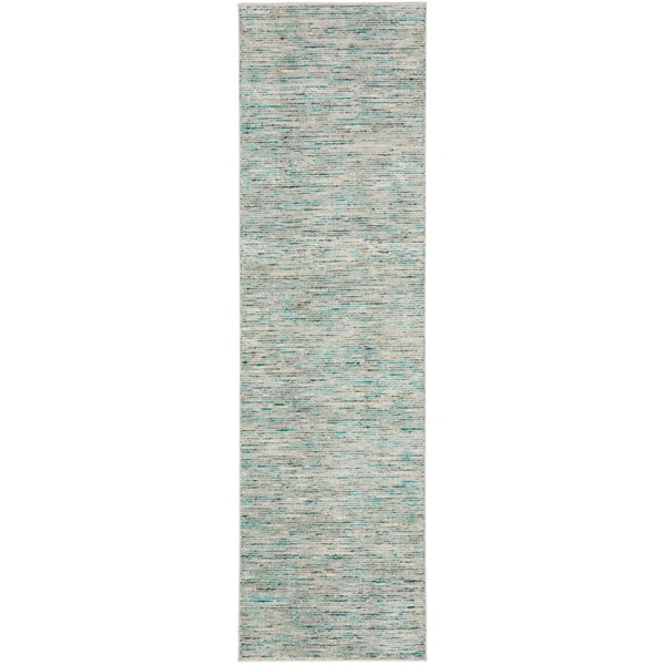 Homeroots 12' Green And Ivory Wool Hand Loomed Runner Rug  Wool 493144