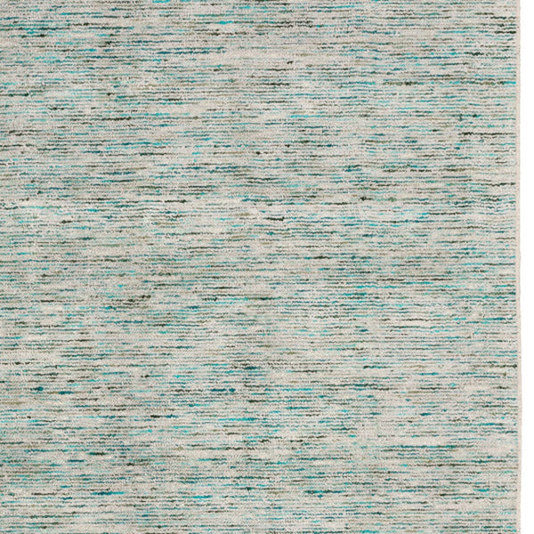 Homeroots 16' Green And Ivory Wool Hand Loomed Runner Rug  Wool 493145