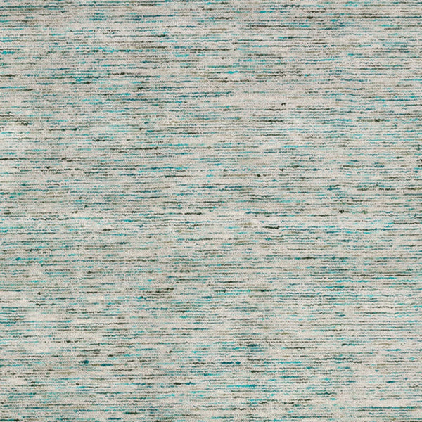 Homeroots 4' Green Round Wool Hand Loomed Handmade Area Rug  Wool 493149