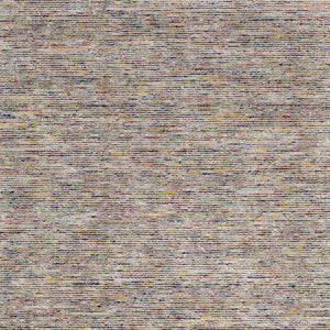 Homeroots 10' Grey Blue And Yellow Round Wool Hand Loomed Handmade Area Rug  Wool 493163