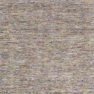 Homeroots 12' Round Grey Blue And Yellow Round Wool Hand Loomed Handmade Area Rug  Wool 493168