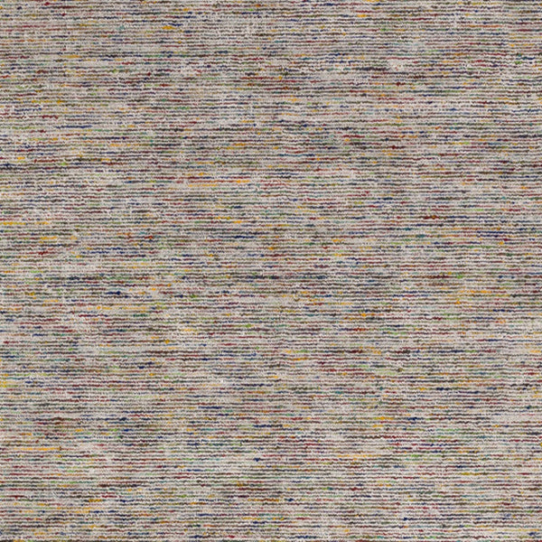 Homeroots 12' Square Grey Blue And Yellow Square Wool Hand Loomed Handmade Area Rug  Wool 493169