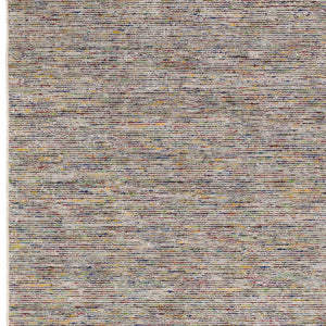 Homeroots 12' Gray And Yellow Wool Hand Loomed Runner Rug  Wool 493173