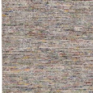 Homeroots 16' Gray And Yellow Wool Hand Loomed Runner Rug  Wool 493174