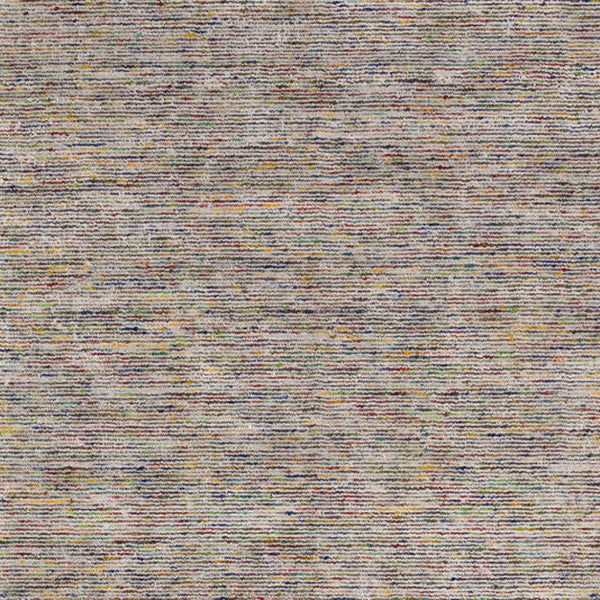 Homeroots 4' X 6' Grey Blue And Yellow Wool Hand Loomed Handmade Area Rug  Wool 493176