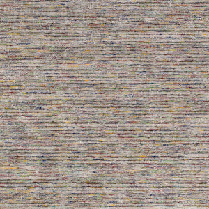 Homeroots 6' Grey Blue And Yellow Square Wool Hand Loomed Handmade Area Rug  Wool 493184