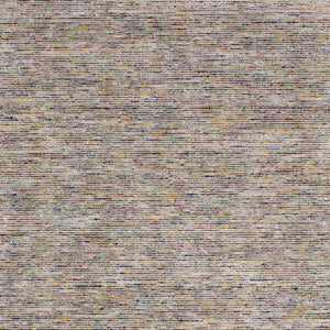 Homeroots 8' X 8' Grey Blue And Yellow Square Wool Hand Loomed Handmade Area Rug  Wool 493188