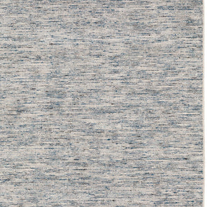 Homeroots 10' Blue Round Wool Hand Loomed Handmade Area Rug  Wool 493192