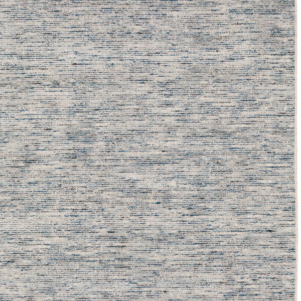 Homeroots 10' Blue Round Wool Hand Loomed Handmade Area Rug  Wool 493192