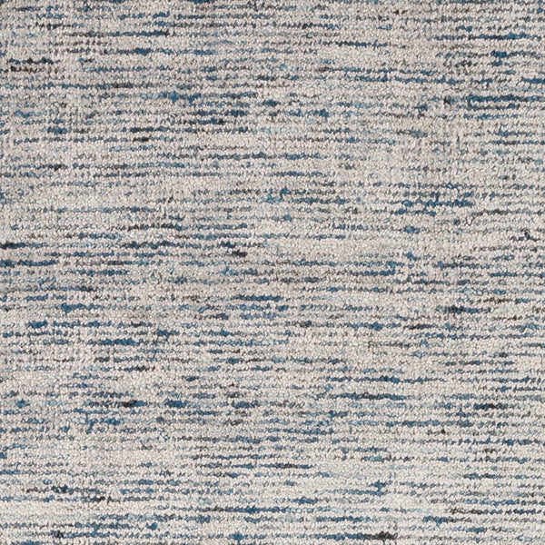 Homeroots 12' Blue And Ivory Wool Hand Loomed Runner Rug  Wool 493202