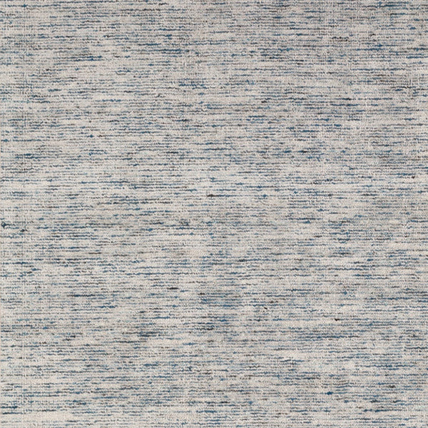 Homeroots 4' Blue Square Wool Hand Loomed Handmade Area Rug  Wool 493208