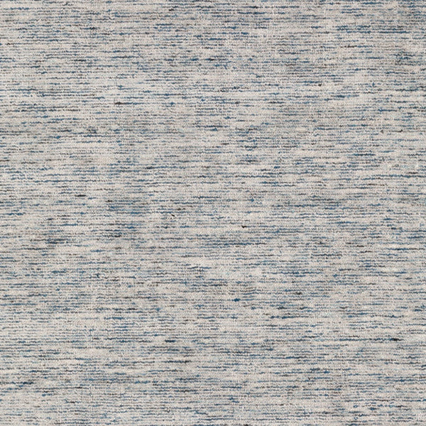 Homeroots 6' Blue Round Wool Hand Loomed Handmade Area Rug  Wool 493212