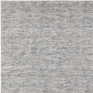 Homeroots 6' Blue Square Wool Hand Loomed Handmade Area Rug  Wool 493213