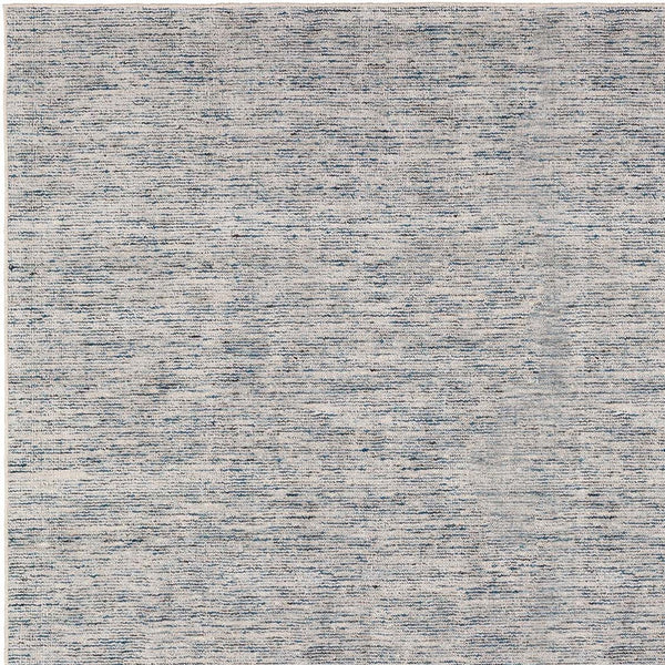 Homeroots 6' Blue Square Wool Hand Loomed Handmade Area Rug  Wool 493213