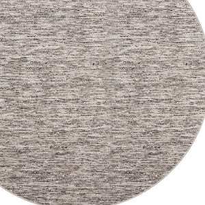 Homeroots 10' Black Round Wool Hand Loomed Handmade Area Rug  Wool 493220