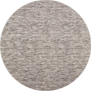 Homeroots 10' Black Round Wool Hand Loomed Handmade Area Rug  Wool 493220