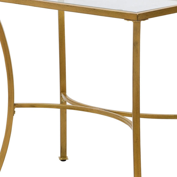 HomeRoots 24" Antique Nickel End Table - Elegant Round Accent Furniture for Living Room, Bedroom & More! 493244
