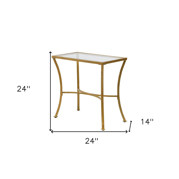 HomeRoots 24" Antique Nickel End Table - Elegant Round Accent Furniture for Living Room, Bedroom & More! 493244