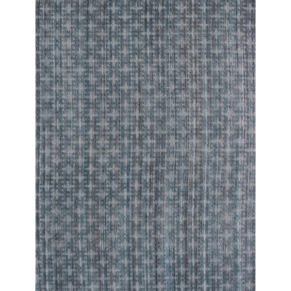 Homeroots 8' X 10' Blue And And Charcoal Hand Loomed Area Rug  Viscose 493266