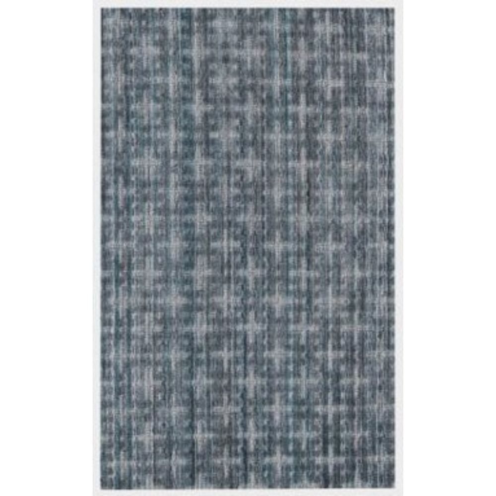 Homeroots 8' X 10' Blue And And Charcoal Hand Loomed Area Rug  Viscose 493266