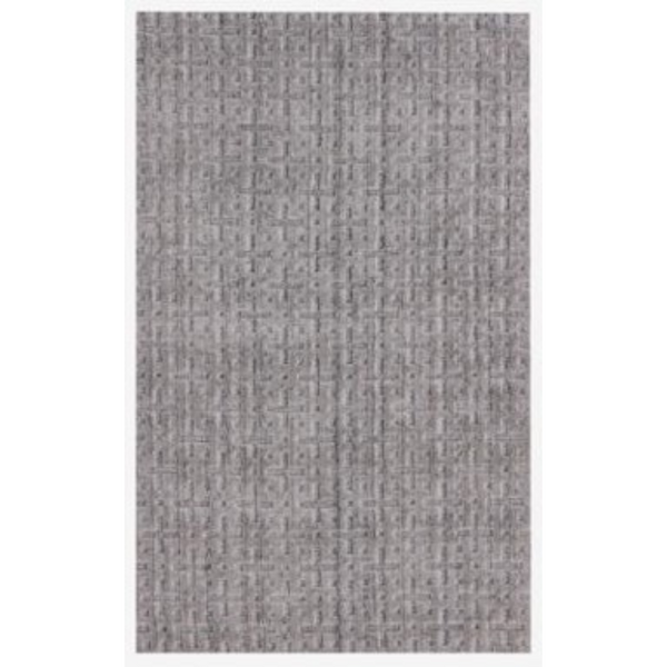 Homeroots 5' X 8' Tan And Charcoal Plaid Cross Hand Loomed Area Rug  Viscose 493268
