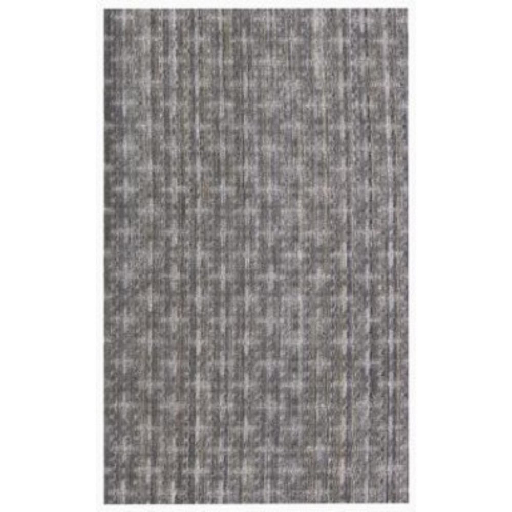 Homeroots 5' X 8' Brown And Dark Grey Plaid Cross Hand Loomed Area Rug  Viscose 493271